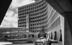 The Robert C. Weaver Federal Building (formerly HUD), east side and plaza.