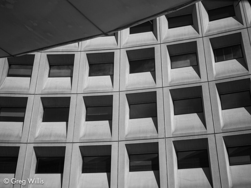 Weaver Federal Building - façade and canopy