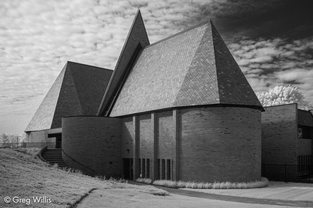 North side of the narthex and chapel