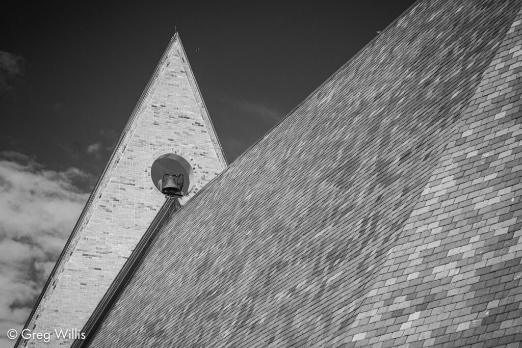 Sanctuary bell from the northeast