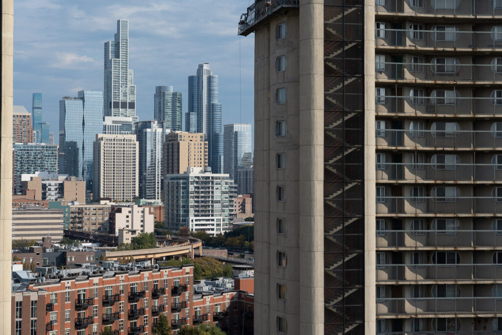 The east residential block with a bit of the South Loop.