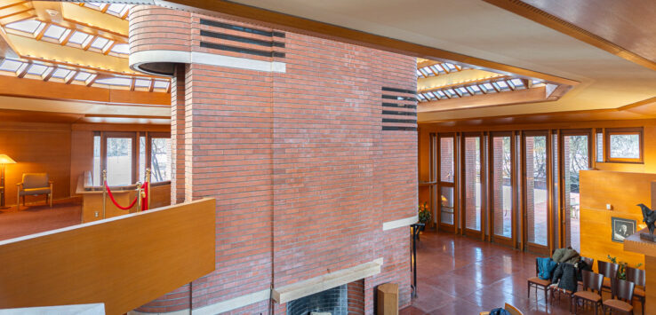 Great room from second level, Wingspread