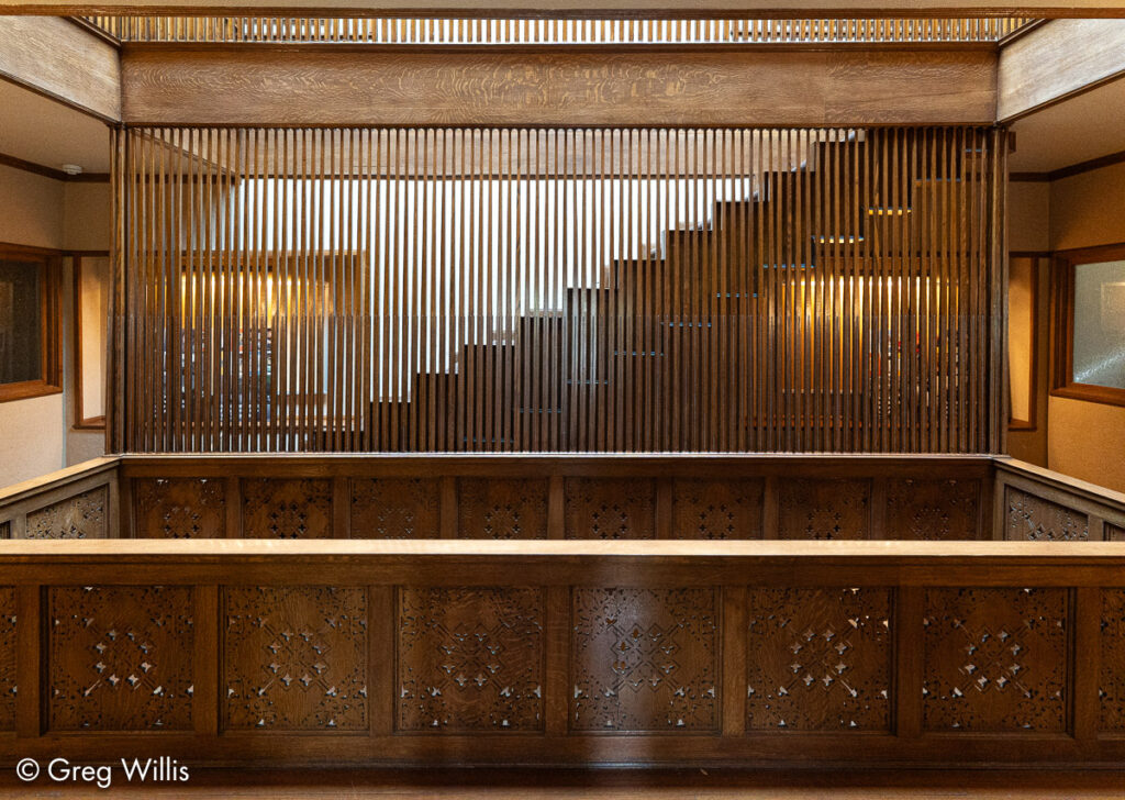 Upstairs Hall Screen and Railing, Charnley-Persky House