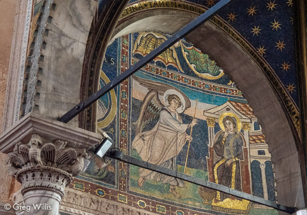 Annunciation Mosaic with Ciborium Detail, Euphrasian Basilica