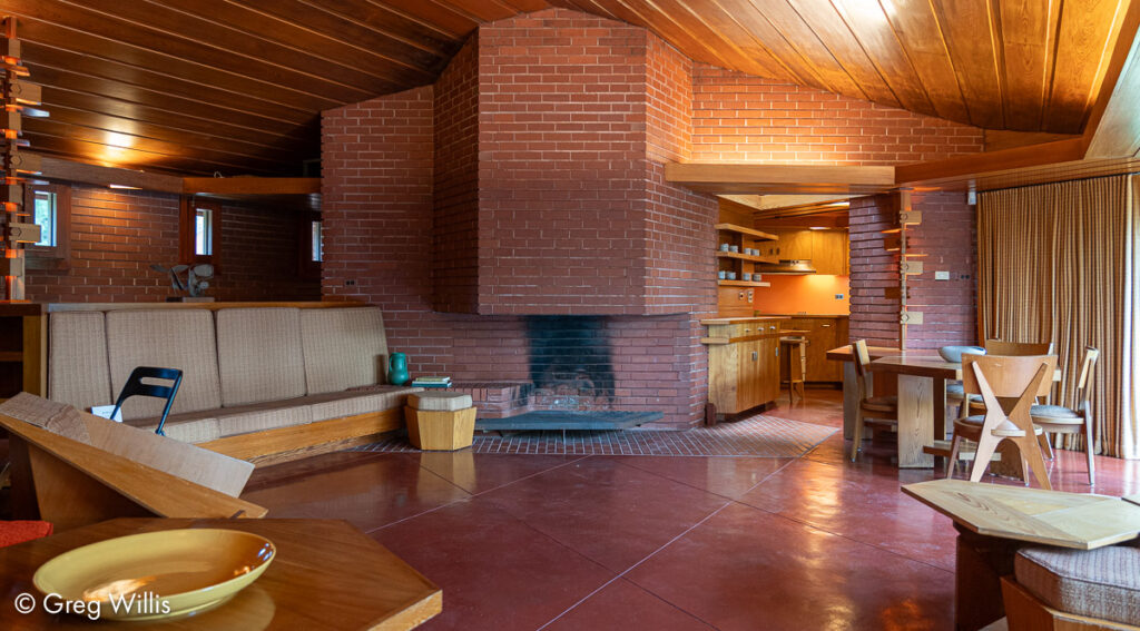Living & Dining Areas with the Kitchen, Ebsworth House