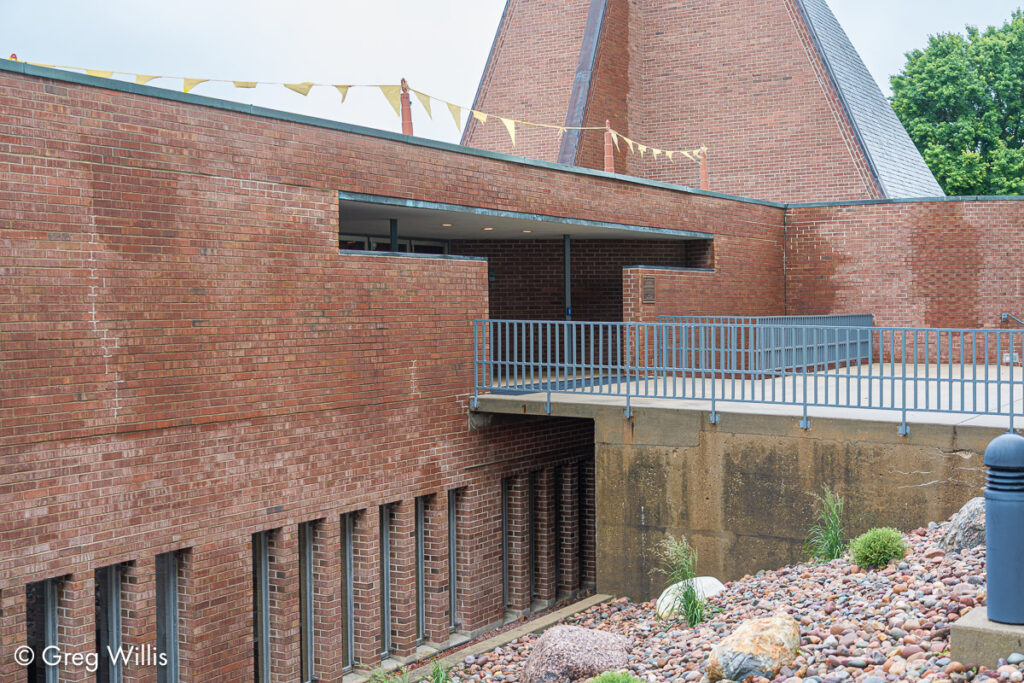 Main Entrance with Bridge, First Baptist Church