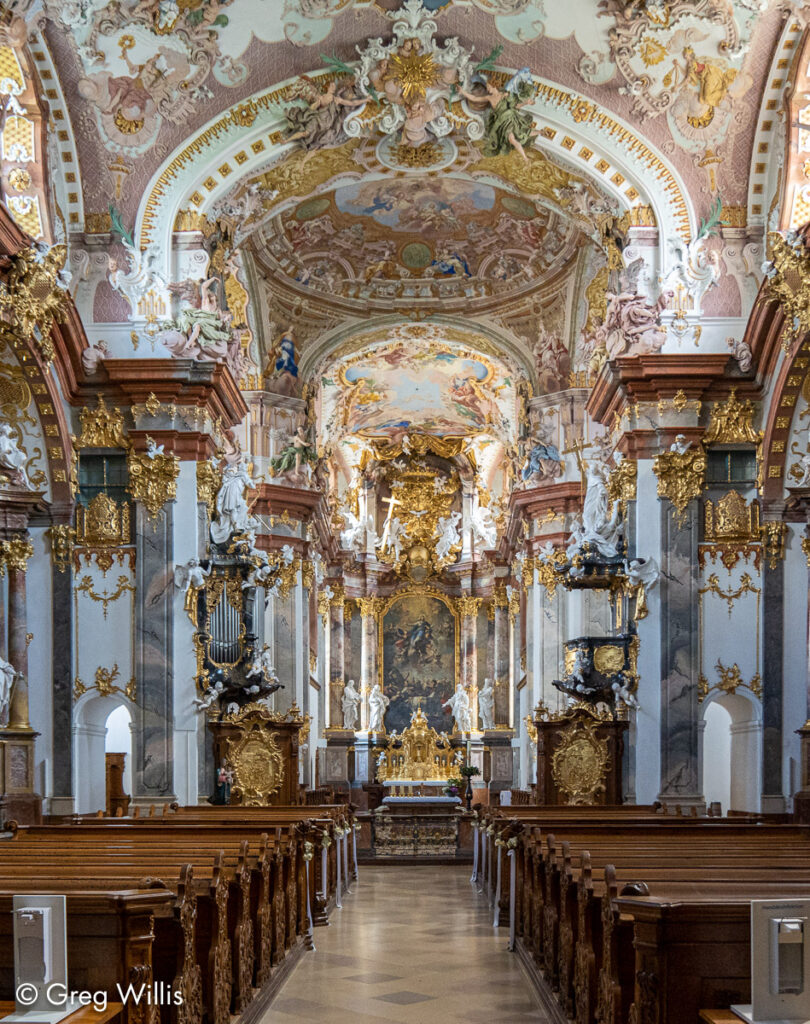 Wilhering Abbey Church, Main Aisle & High Altar