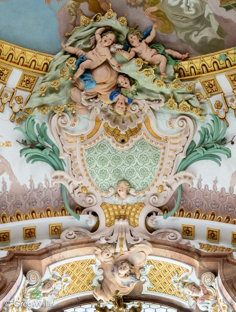 Wilhering Abbey, Rococo Ceiling Detail