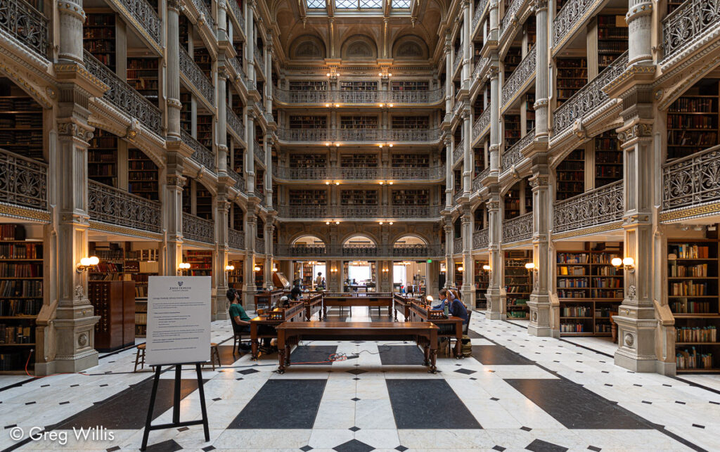 Facing South, Peabody Library